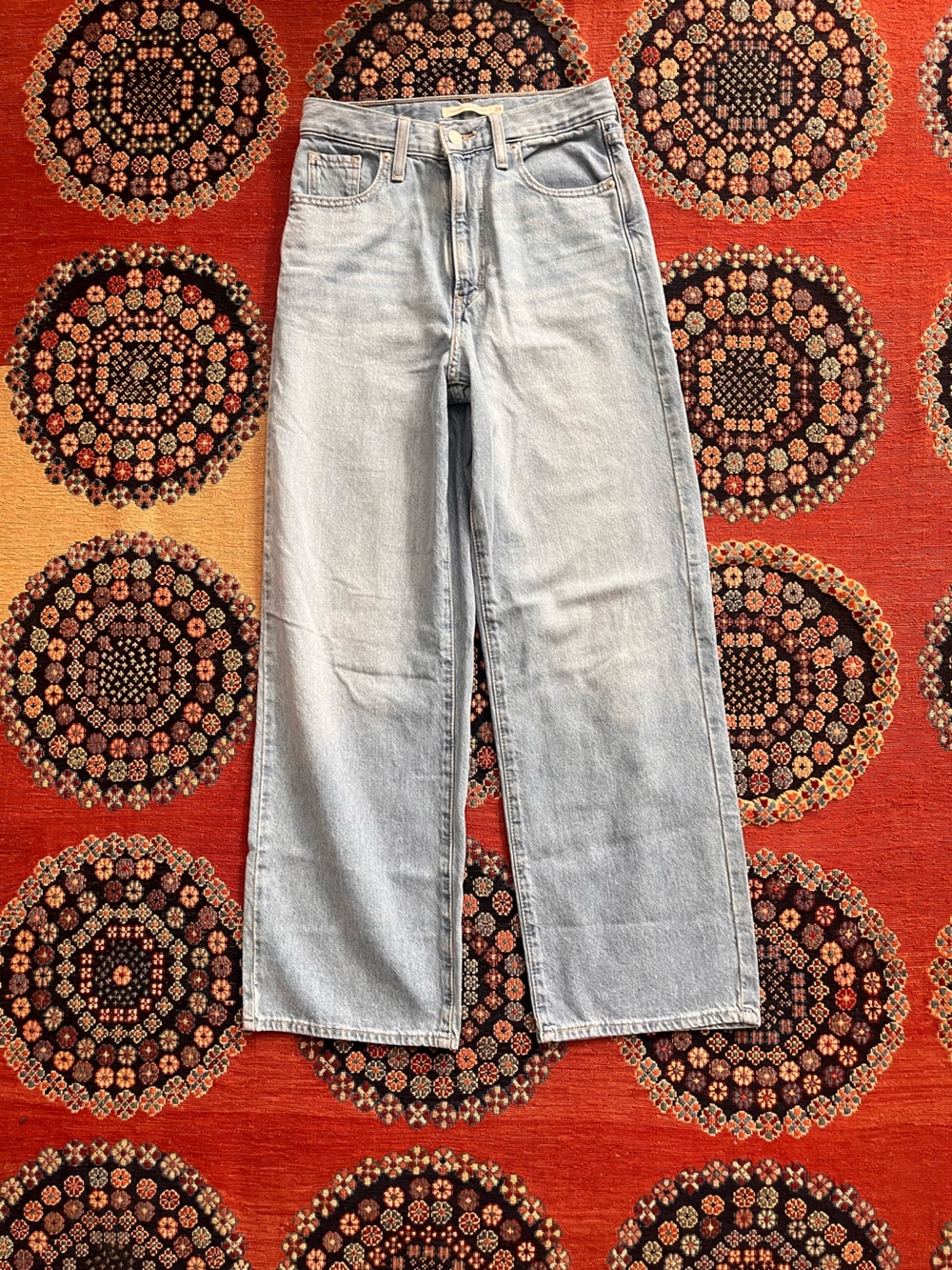 Levi’s High Waisted Straight Leg Denim Jeans